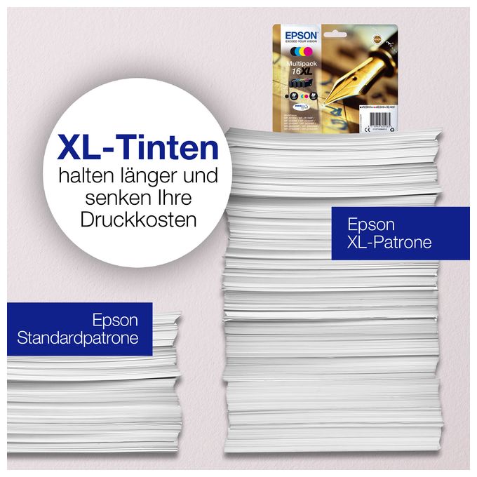 originale Druckerpatronen Schwarz 5,4 ml 175 Seiten 16 C13T162141012 