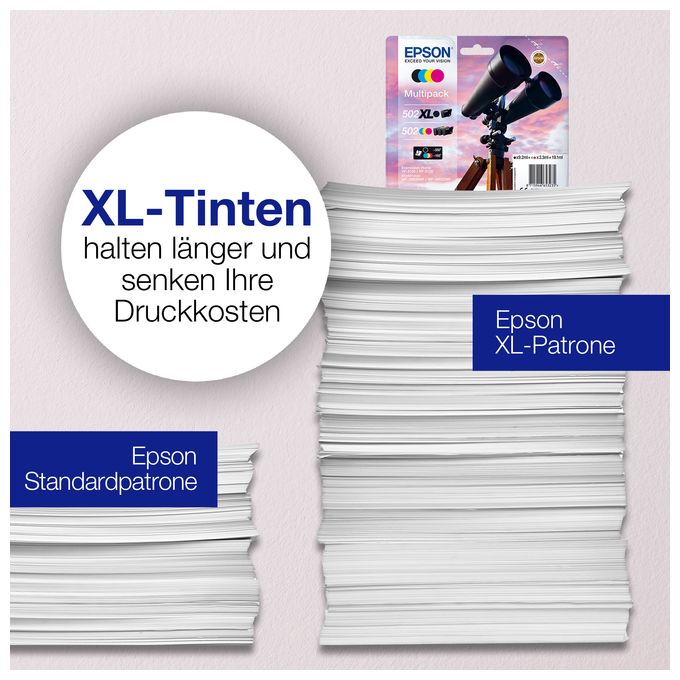originale Druckerpatronen Gelb 3,3 ml 502 C13T02V44010 