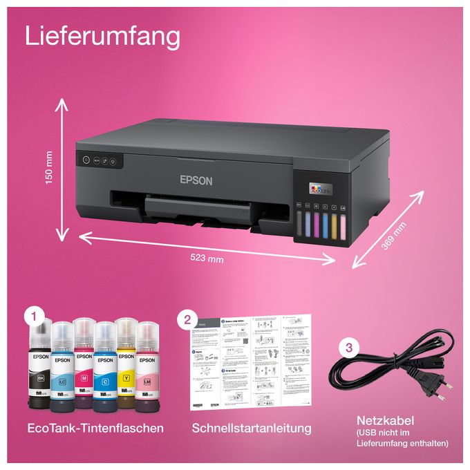 Foto Drucker 5760 x 1440 DPI  EcoTank ET-18100 (Schwarz) 