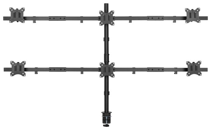 17"-32" Schwenkbare 6-Monitor-Schreibtischhalterung 