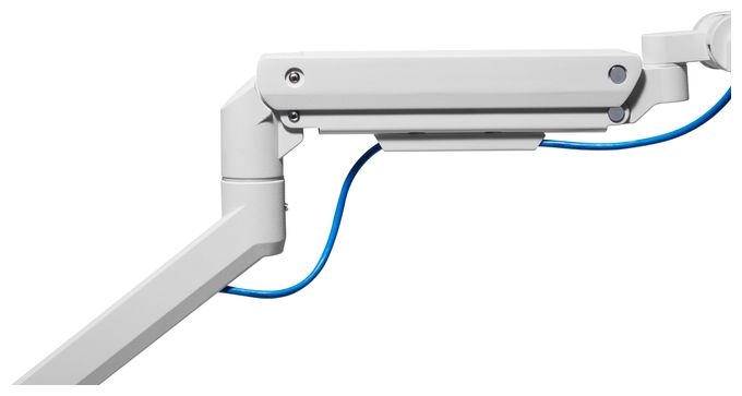 17"-49" Schwerlast-Monitor-Schreibtischhalterung, Weiß 