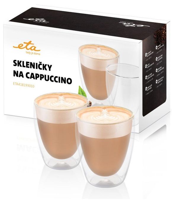 Cappuccino Gläser (Transparent) 