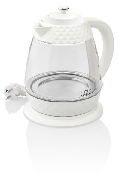 1,7 l Wasserkocher 2200 W  Crystal (Transparent, Weiß) 