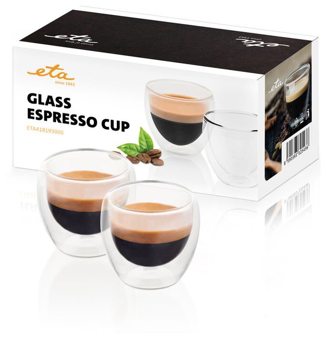  Espresso Gläser (Transparent) 