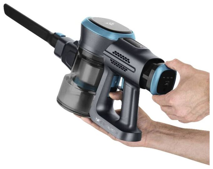 Handstaubsauger Beutellos bis 40 min Laufzeit 25,2 V HEPA  Fenix (Blau, Grau) 