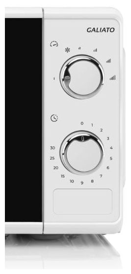 Freistehende Mikrowelle 700 W Größe: klein 6 Stufen  Galiato (Weiß) 
