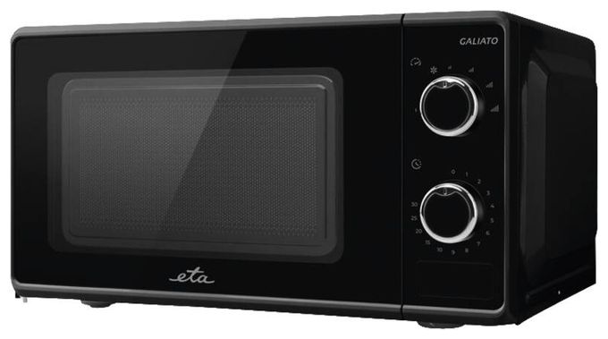 Freistehende Mikrowelle 700 W Größe: klein 6 Stufen  Galiato (Schwarz) 
