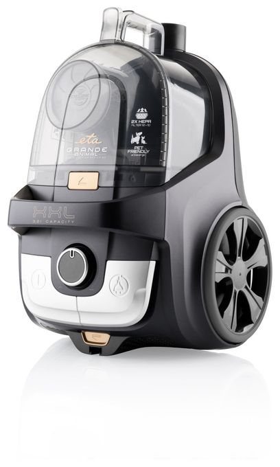 Bodenstaubsauger Beutellos 850 W HEPA (Schwarz, Gold, Silber) Grande Animal 