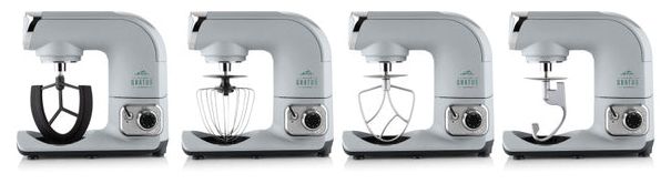 1500 W Küchenmaschine 5,5 l  Gratus Evo (Grau) 