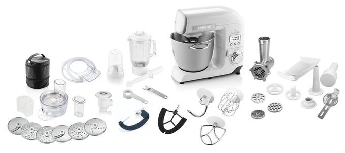 1500 W Küchenmaschine 6,7 l  Gratus Kalibro (Grau) 