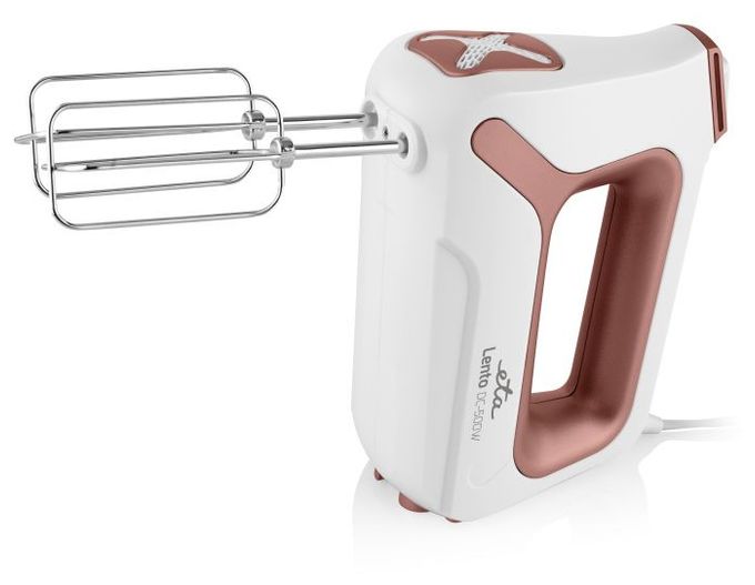Handmixer 500 W 4 Stufen  Lento Elements (Weiß, Terrakotta) 