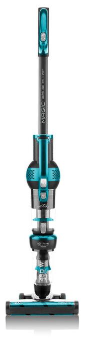 Handstaubsauger Beutellos bis 80 min Laufzeit 28,8 V HEPA  Magic Aqua Plus (Schwarz, Blau) 