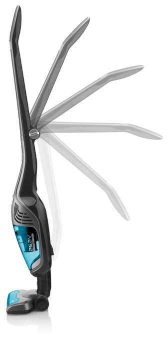 Handstaubsauger Beutellos bis 50 min Laufzeit 25,2 V HEPA  Moneto II Aqua Plus (Blau, Grau) 