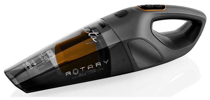 Handstaubsauger Beutellos bis 30 min Laufzeit 18 V HEPA  Rotary (Schwarz) 