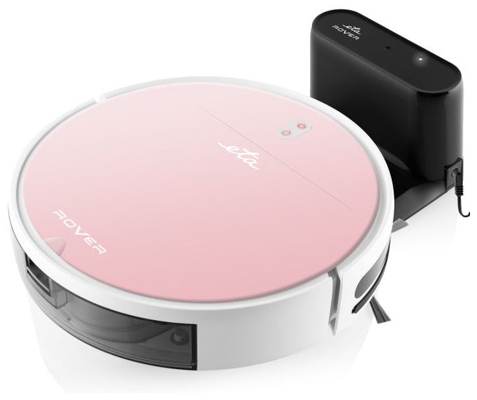 Saugroboter nass/trocken 110 min Akku  Rover (Pink, Weiß) 