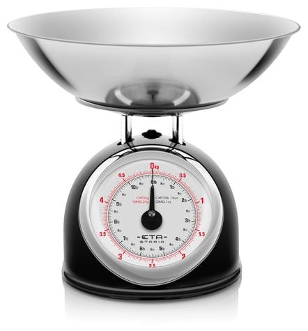 Mechanische Küchenwaage bis 5 kg Genauigkeit 25 g  Storio (Schwarz) 