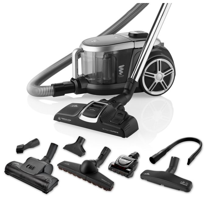 Bodenstaubsauger Beutellos 800 W HEPA  Stormy (Schwarz, Blau) 