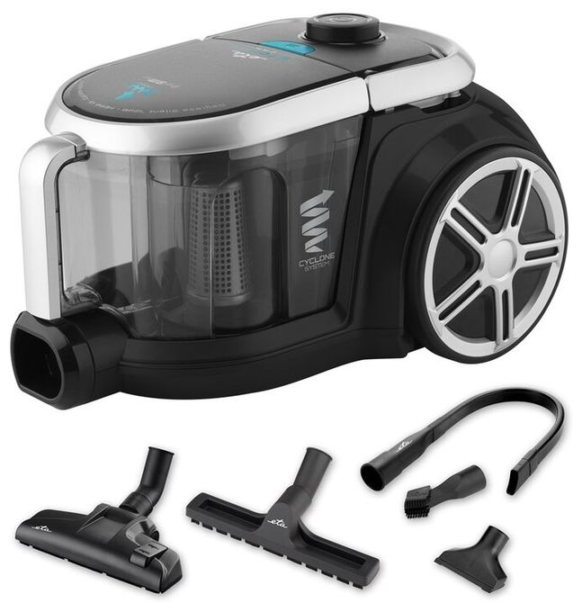 Bodenstaubsauger Beutellos 800 W HEPA  Stormy Car (Schwarz) 