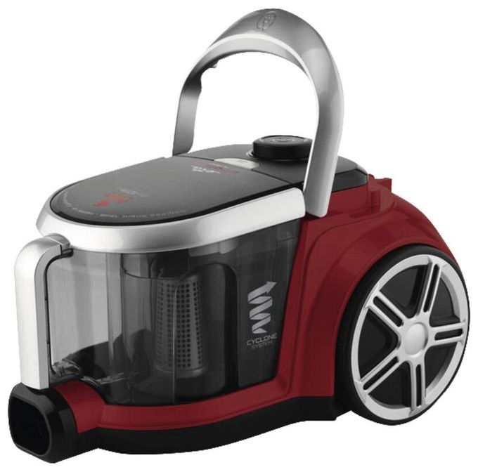 Bodenstaubsauger mit Staubbeutel 800 W HEPA  Stormy Turbo (Schwarz, Rot) 