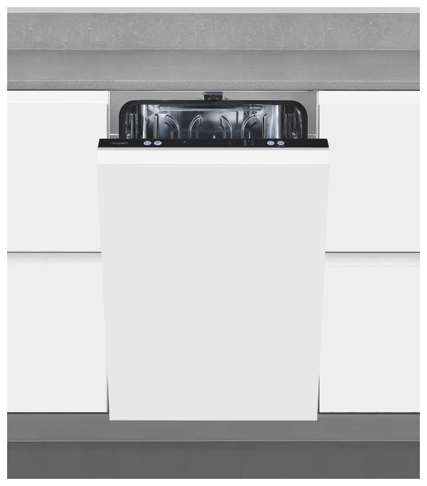 45 cm Geschirrspüler vollintegriert (ohne Front) Leise 9 Maßgedecke aquaStop Funktion EGSP1009-E-450D 