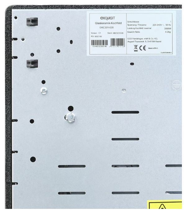 29 cm Glaskeramik Kochfeld/Herdplatte 2 Zone(n) EKC301-020 autarkes 