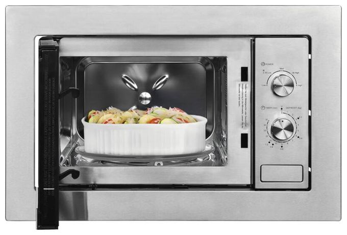 Einbau-Mikrowelle 800 W Größe: klein 5 Stufen (Edelstahl) EMW10-020 