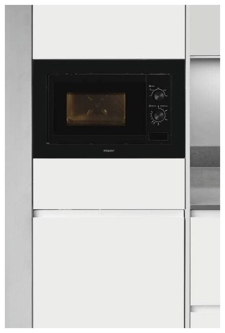 Einbau-Mikrowelle 800 W Größe: klein 5 Stufen (Schwarz) EMW10-020 