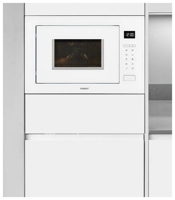Einbau-Mikrowelle 1200 W Größe: mittel 10 Stufen Grill (Weiß) EMW25-G-020 