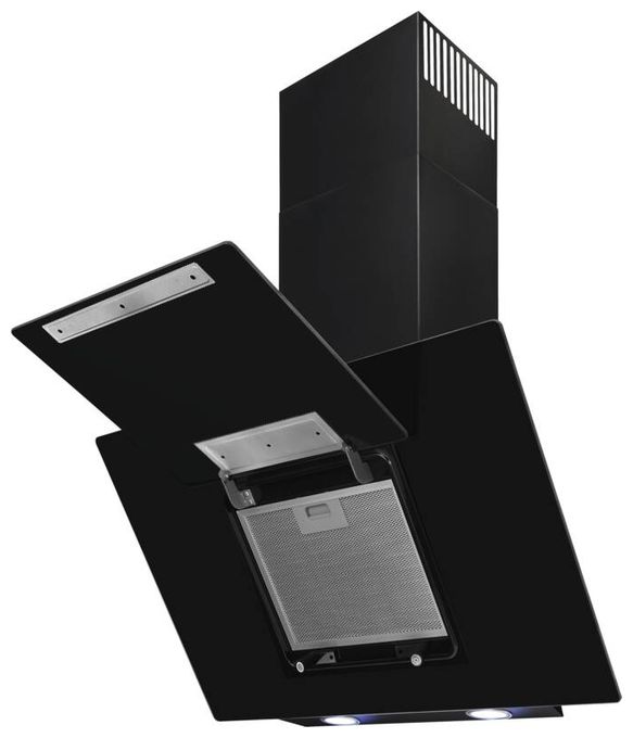 Dunstabzugshaube/Esse Wand 80 cm (Schwarz) KFD807-2L 