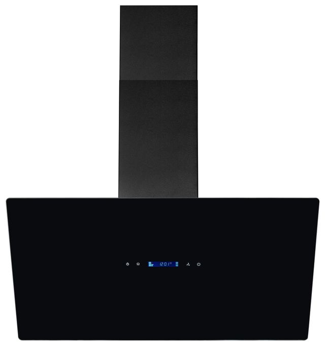 Abluft/Umluft Dunstabzugshaube/Esse Wand 798 mm (Schwarz) KFD817-2L 