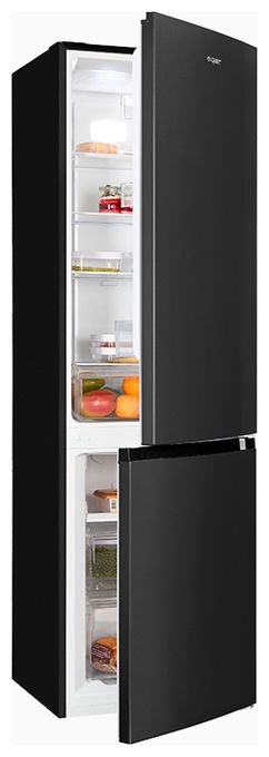 182 l / 71 l Kühl-Gefrierkombi freistehend NoFrost 141 kWh Jahr  KGC265-70-NF-040C (Schwarz) 