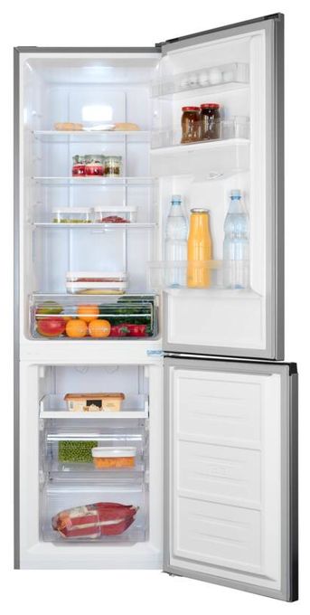 180 l / 71 l Kühl-Gefrierkombi freistehend NoFrost 141 kWh Jahr  KGC265-70-NF-WS-040C (Schwarz, Edelstahl) 