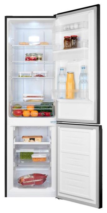 180 l / 71 l Kühl-Gefrierkombi freistehend NoFrost 141 kWh Jahr  KGC265-70-NF-WS-040C (Schwarz) 