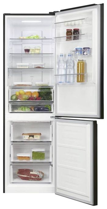 243 l / 104 l Kühl-Gefrierkombi freistehend NoFrost 162 kWh Jahr  KGC350-105-NF-040C (Schwarz) 