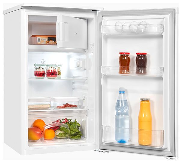 81 l / 70 l Tischkühlschrank EEK: F 156 kWh Jahr  KS117-3-040D (Weiß) 