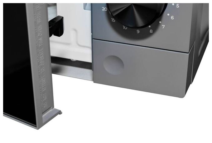 Freistehende Mikrowelle 1200 W Größe: klein 6 Stufen  MW 950-040e (Schwarz, Edelstahl) 