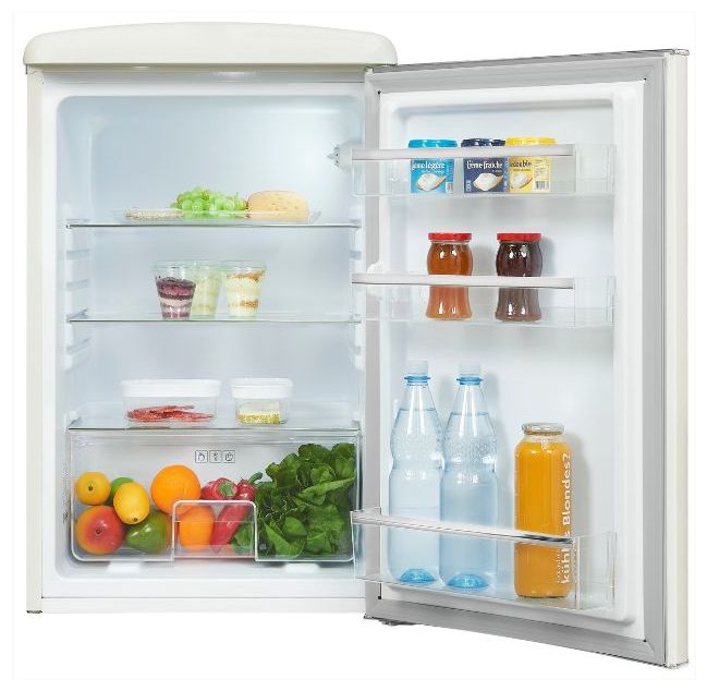 122 l Tischkühlschrank EEK: E 89 kWh Jahr  RKS120-V-H-160E (Cremefarben) 