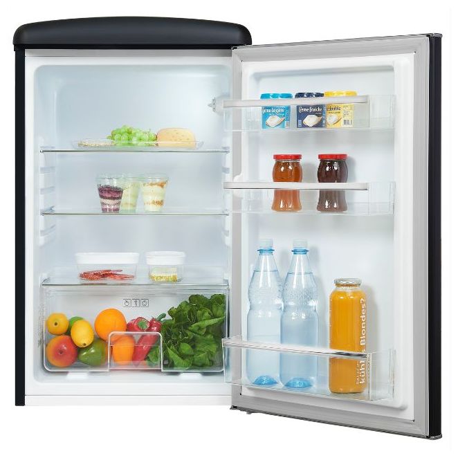 122 l Tischkühlschrank EEK: E 89 kWh Jahr  RKS120-V-H-160E (Schwarz) 