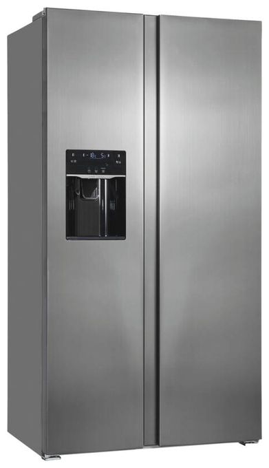 Side-by-Side Kühl-/ Gefrierkombination 344 l / 169 l 306 kWh NoFrost 1775 mm x 910 mm  SBS520-CF-040E (Schwarz, Edelstahl) 