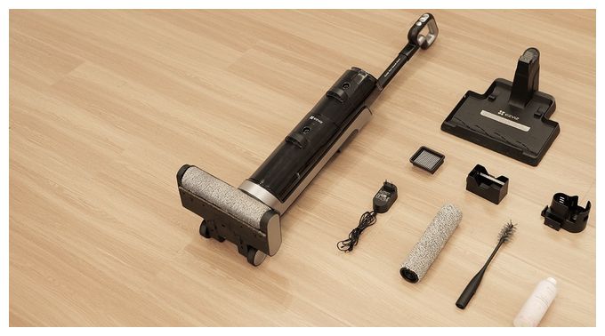 Handstaubsauger Beutellos bis 35 min Laufzeit 21,6 V HEPA  RH1 (Schwarz, Grau) 
