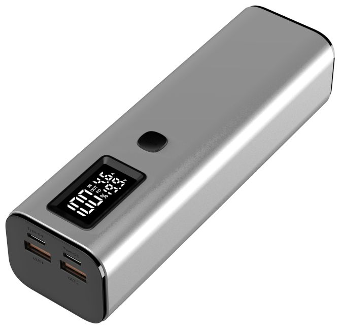 20000 mAh Powerbank USB Typ-C  Premium (Silber) 