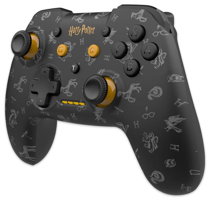 Analog Gamepad für Nintendo Switch  Wireless Controller Harry Potter (Schwarz, Grau, Gelb) 