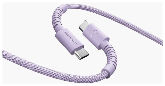 Stecker Rundkabel USB C auf USB C bis 100 W 2 m  2CCC201DL2 (Lila) 