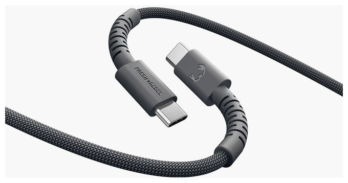 Stecker Rundkabel USB C auf USB C bis 100 W 2 m  2CCC201SG (Grau) 