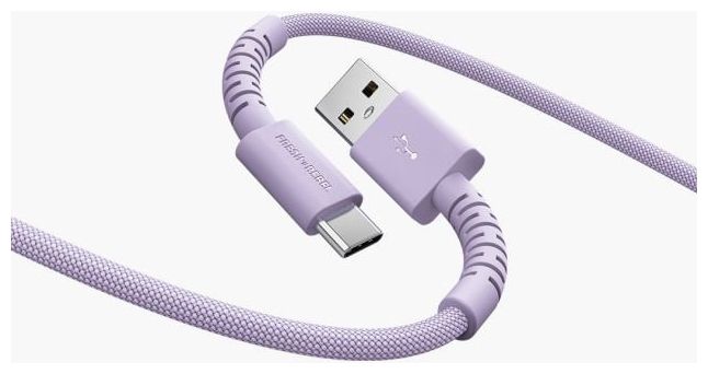 Stecker Rundkabel USB A auf USB C bis 18 W 2 m  2UCC201DL2 (Lila) 