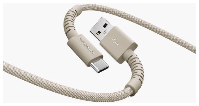 Stecker Rundkabel USB A auf USB C bis 18 W 2 m  2UCC201SS (Beige) 