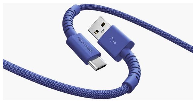 Stecker Rundkabel USB A auf USB C bis 18 W 2 m  2UCC201TB (Blau) 