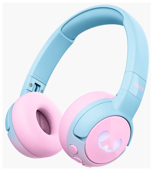 Ohraufliegender Bluetooth Kopfhörer kabellos 48 h Laufzeit USB Typ-C  Code Junior (Blau, Pink) 