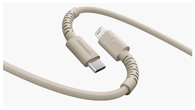 Stecker Lightning auf USB C 2 m  FlexWave (Beige) 