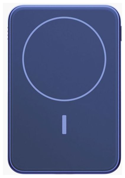 5000 mAh Powerbank USB Typ-C Kabelloses Laden  Wireless Magnetic (Blau) 